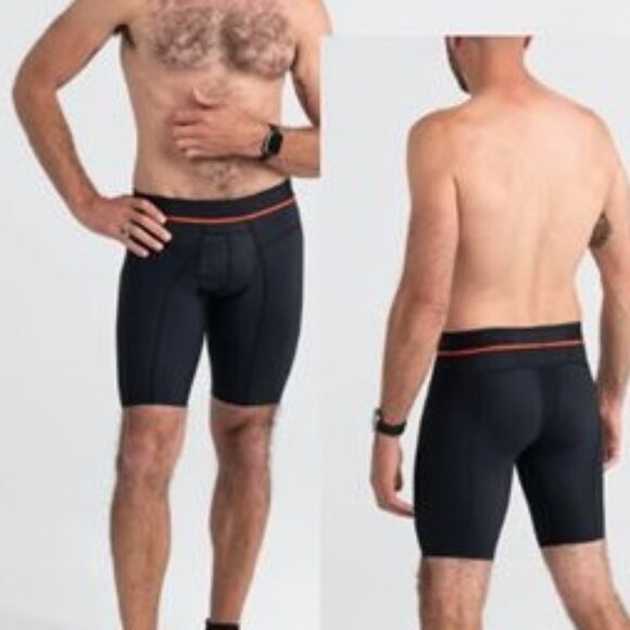 SAXX HYPERDRIVE LONG LEG BOXER 9" - BLACK - MEDIUM - Picture 1 of 1